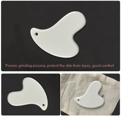 Estilo de cuidados pessoais médicos Massagem cerâmica portátil Terapia Gua Sha ferramenta de tabuleiro para rosto Guasha raspagem produto de beleza
