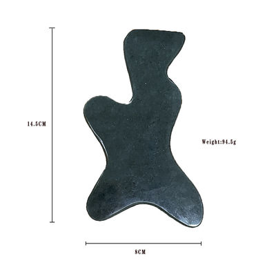 Função de controle de tempo Nefrita verde escuro Gua Sha Stone para cuidados com o corpo e alívio da fadiga Design portátil