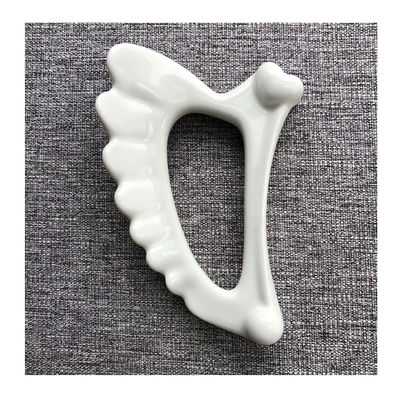 Facial raspando massagista Gua Sha para função facial ferramenta de massagem cerâmica Guasha