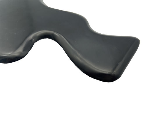 Produtos de Cuidados corporais Gua Sha Board Logotipo Suporte personalizado Logotipo personalizado Polígono Preto Bianstone Jade Massage Tool