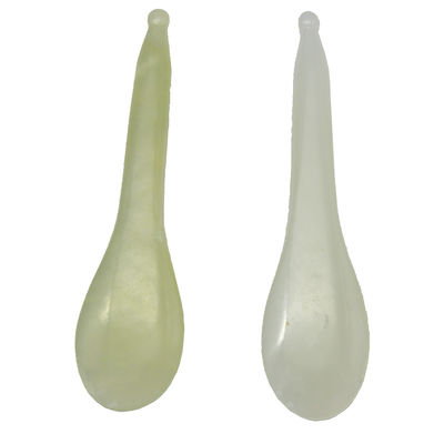 Caneta de massagem de ponto de acupuntura em forma de colher amarela Xiuyan Jade Stick Eye Massager Pen com e aceitável Serviço OEM/ODM