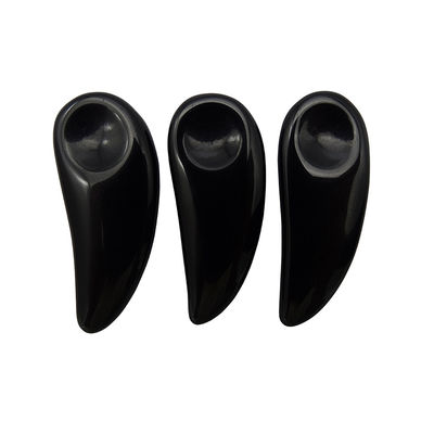 Massagista Facial Negro Mini Obsidiana Cosmético Cucharão de Guasha Creme de Olho Maquiagem Escola Espatula Bastão para Massagem de Alivio Ocular