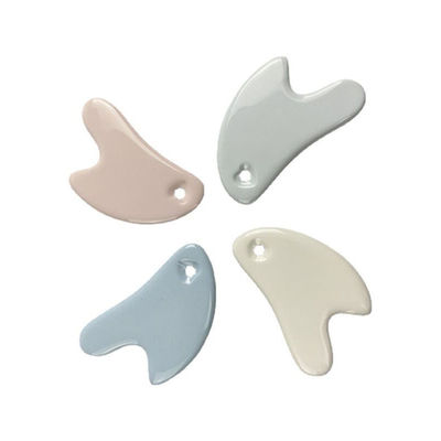 Tabela de massagem Gua Sha em forma de coração branco Gua Sha Ferramentas faciais para todos os tipos de pele limpa Antienvelhecimento