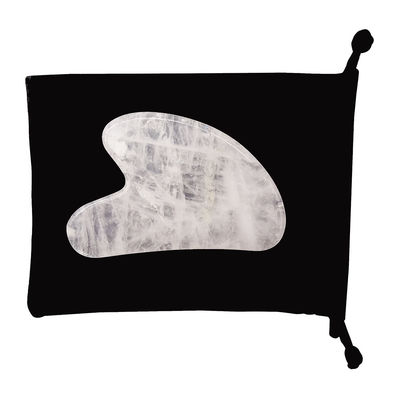Massagem Facial Forma de Coração Cristal Branco Gua Sha Pedra para SPA Terapia de Acupuntura no Centro de Medicina Tradicional Chinesa