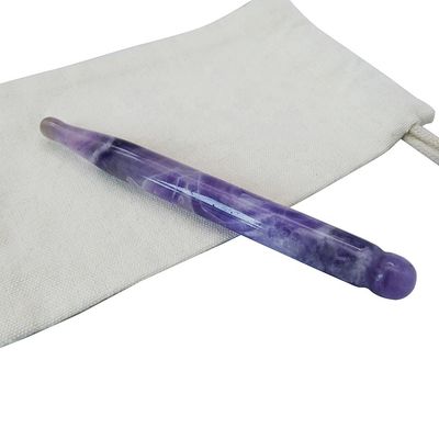 Cara fina Gua sha Ferramentas Ametista Natural Acupressão Guasha Massagem Therapy Pen para todo o corpo