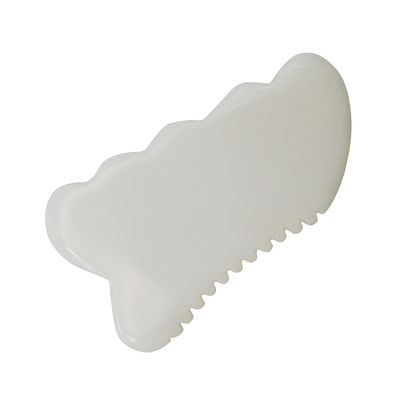 Ferramentas Diárias de Saúde e Cuidados da Pele Jade Branco Guasha Board com ferramenta de massagem facial Gua Sha personalizada