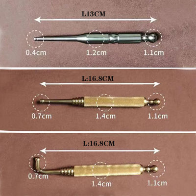 Relaxante ferramenta de massagem de tecidos profundos de latão Manual caneta de acupressão para reflexologia Massagista de pontos de pressão