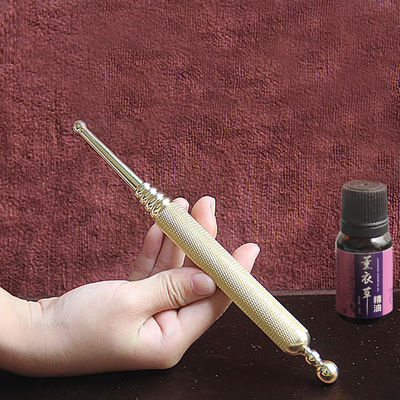 Relaxante ferramenta de massagem de tecidos profundos de latão Manual caneta de acupressão para reflexologia Massagista de pontos de pressão