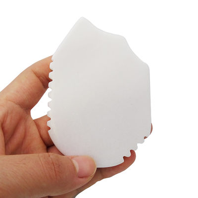 Logotipo personalizado Gua Sha Massage Tool Natural White Jade Guasha Board para Rosto Pescoço Braço costas Corpo Anti-Rugas Anti-envelhecimento
