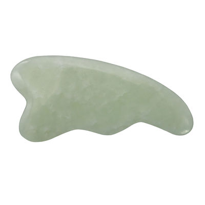 Logotipo personalizado Spa natural verde Gua Sha Ferramenta de massagem do couro cabeludo para raspar a pele facial e corporal Guasha massagistas faciais polidos