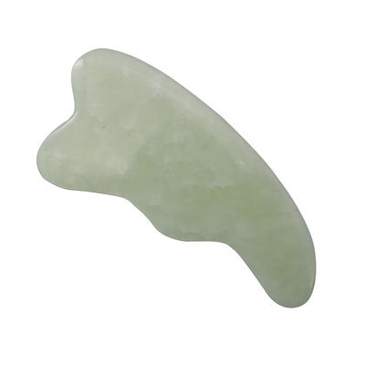 Logotipo personalizado Spa natural verde Gua Sha Ferramenta de massagem do couro cabeludo para raspar a pele facial e corporal Guasha massagistas faciais polidos