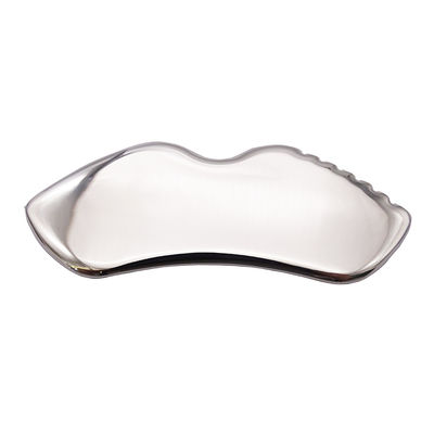 Massagista Facial Ferramenta de raspagem de aço inoxidável portátil Gua Sha para tratamento SPA