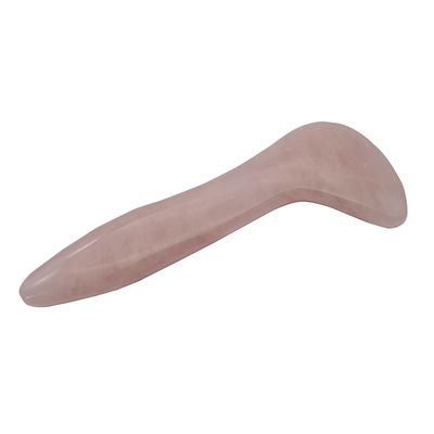 2024 Produto Polido Técnico Rosa Natural Quartz Jade Gua Sha Ferramenta de Massagem para Massagem Facial Caixa de Presente MOQ 100PCS