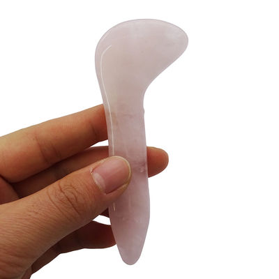 2024 Produto Polido Técnico Rosa Natural Quartz Jade Gua Sha Ferramenta de Massagem para Massagem Facial Caixa de Presente MOQ 100PCS