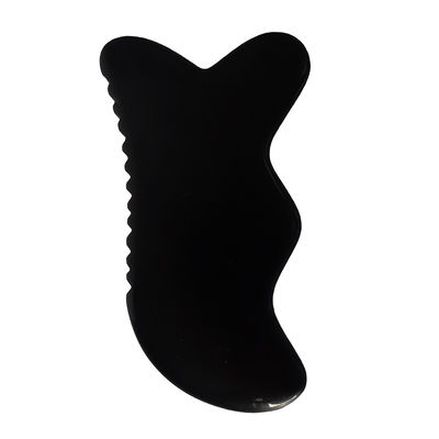 Guasha ferramenta de massagem natural de pedra negra Bian Guasha ferramenta para massagem de pés pescoço costas rosto