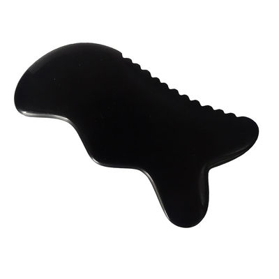 Guasha ferramenta de massagem natural de pedra negra Bian Guasha ferramenta para massagem de pés pescoço costas rosto
