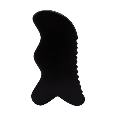 Guasha ferramenta de massagem natural de pedra negra Bian Guasha ferramenta para massagem de pés pescoço costas rosto