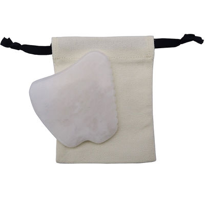 Função Musical Ferramenta de Massagem Gua Sha de Jade Branco para Terapia SPA Polida Pedra de Jade Natural Ferramenta de Massagem Facial Guasha