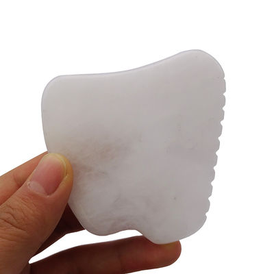 Função Musical Ferramenta de Massagem Gua Sha de Jade Branco para Terapia SPA Polida Pedra de Jade Natural Ferramenta de Massagem Facial Guasha