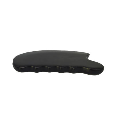 Obtenha um brilho juvenil com a Pedra Bian Negra Pura Natural Gua Sha Ferramenta Massagem Facial Cosmética Lift Apertar a Pele Todo o Corpo