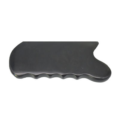 Obtenha um brilho juvenil com a Pedra Bian Negra Pura Natural Gua Sha Ferramenta Massagem Facial Cosmética Lift Apertar a Pele Todo o Corpo
