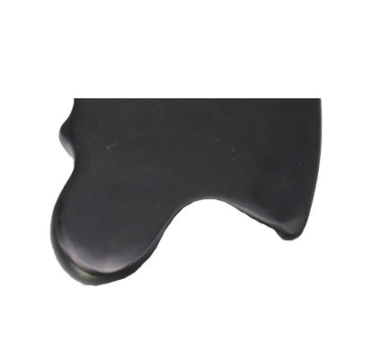 Obtenha um brilho juvenil com a Pedra Bian Negra Pura Natural Gua Sha Ferramenta Massagem Facial Cosmética Lift Apertar a Pele Todo o Corpo