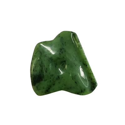 Massagista corporal Nefrita verde Jade Gua Sha Escrava ferramenta de massagem para a liberação de tensão facial e auto-ajuda