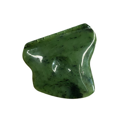 Massagista corporal Nefrita verde Jade Gua Sha Escrava ferramenta de massagem para a liberação de tensão facial e auto-ajuda