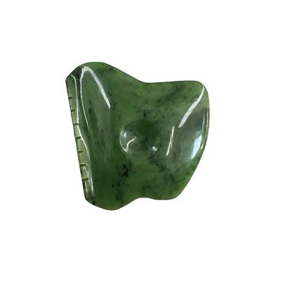 Massagista corporal Nefrita verde Jade Gua Sha Escrava ferramenta de massagem para a liberação de tensão facial e auto-ajuda