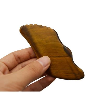 Manual feito à mão Gua Sha Natural de olhos de tigre Massageador de pele para rosto olhos pescoço Nody relaxamento muscular OEM ODM