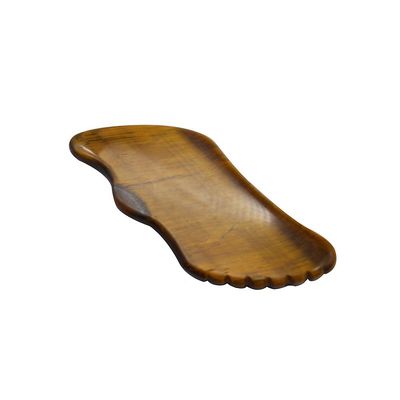Manual feito à mão Gua Sha Natural de olhos de tigre Massageador de pele para rosto olhos pescoço Nody relaxamento muscular OEM ODM