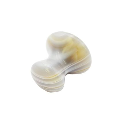 Massagem de Pedra de cogumelo de Ágata Natural para raspagem de energia de jade e cosmetologia de compressão a frio / quente