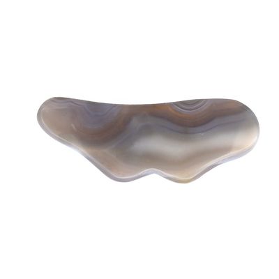 Pedra natural de Ágata Gua Sha Esencial para Massagem Corporal e Tratamento de Acupuntura