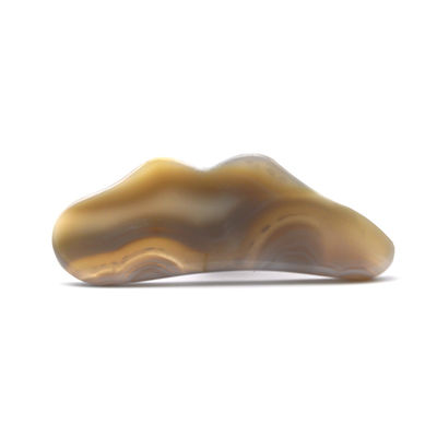 Pedra natural de Ágata Gua Sha Esencial para Massagem Corporal e Tratamento de Acupuntura