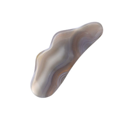 Pedra natural de Ágata Gua Sha Esencial para Massagem Corporal e Tratamento de Acupuntura