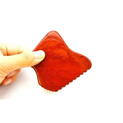 2024 Chegadas Red Jesper Gua Sha Massage Tool para Massagem Corporal Polido Acceptação de ODM Técnico e OEM