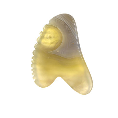 Produtos de Massagem de Logotipo Personalizado Agate de Cereza Natural Agate Sha Gua Tabela para Gua Sha Terapia
