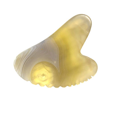 Produtos de Massagem de Logotipo Personalizado Agate de Cereza Natural Agate Sha Gua Tabela para Gua Sha Terapia