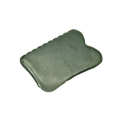 Ferramenta de massagem de auto-ajuda 200g Nefrita verde escuro natural Gua Sha Tabela de pedra para massagem corporal personalizada