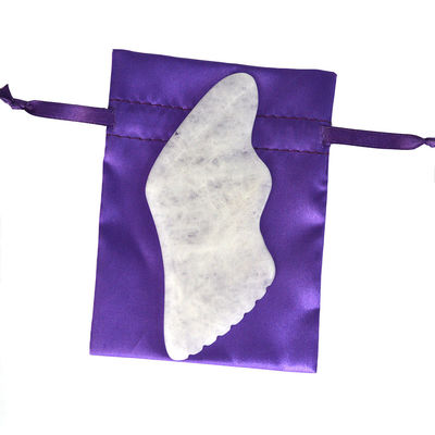 2024 Dispositivo de Massagem de Jade Branco Personalizado Facial e Corpo Gua Sha Stone Scraping Board para OEM/ODM