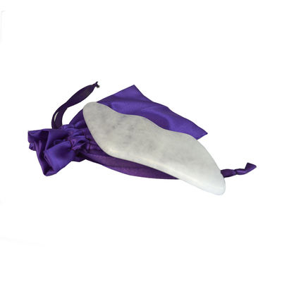 2024 Dispositivo de Massagem de Jade Branco Personalizado Facial e Corpo Gua Sha Stone Scraping Board para OEM/ODM
