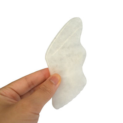 2024 Dispositivo de Massagem de Jade Branco Personalizado Facial e Corpo Gua Sha Stone Scraping Board para OEM/ODM