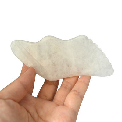 2024 Dispositivo de Massagem de Jade Branco Personalizado Facial e Corpo Gua Sha Stone Scraping Board para OEM/ODM