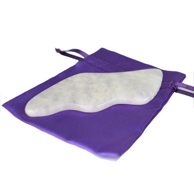 2024 Dispositivo de Massagem de Jade Branco Personalizado Facial e Corpo Gua Sha Stone Scraping Board para OEM/ODM