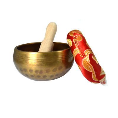 Cooper Material Nepal Chakra Gold Yoga Meditação Tibetano Custom Cantando Bowl Conjunto para Sound Therapy