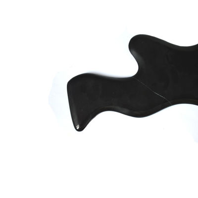 Black Bian Stone Gua Sha Scraping Massage Board para drenagem linfática do corpo inteiro e alívio da dor