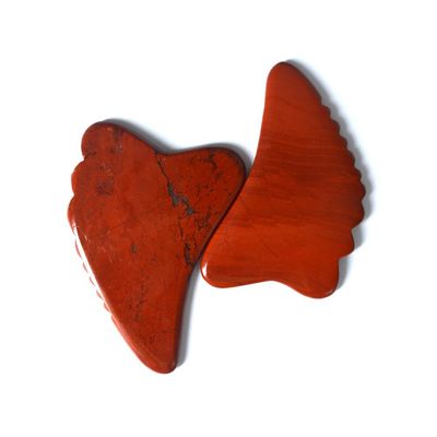 Red Jasper Massage Hammer para SPA Acupuntura Corpo Perna Facial Jade Guasha Massager Board Gua Sha Ferramenta