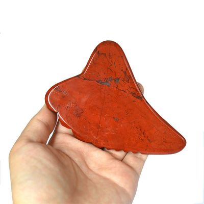Red Jasper Massage Hammer para SPA Acupuntura Corpo Perna Facial Jade Guasha Massager Board Gua Sha Ferramenta
