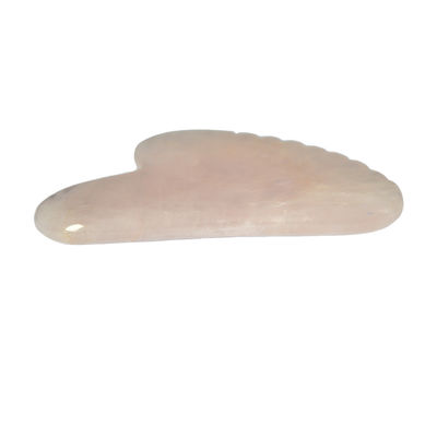 Facial Rosa Forma de Coração Rosa Quartz Jade Guasha Massager Gua Sha Mesa Massagem Ferramenta para Cuidados de Saúde Pessoal OEM / ODM