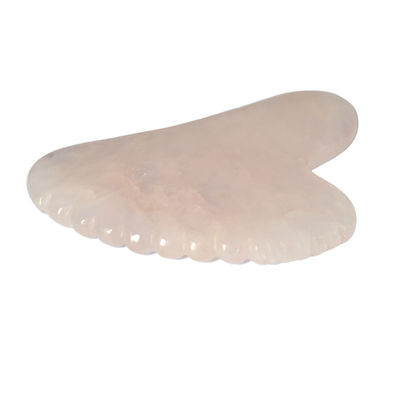 Facial Rosa Forma de Coração Rosa Quartz Jade Guasha Massager Gua Sha Mesa Massagem Ferramenta para Cuidados de Saúde Pessoal OEM / ODM